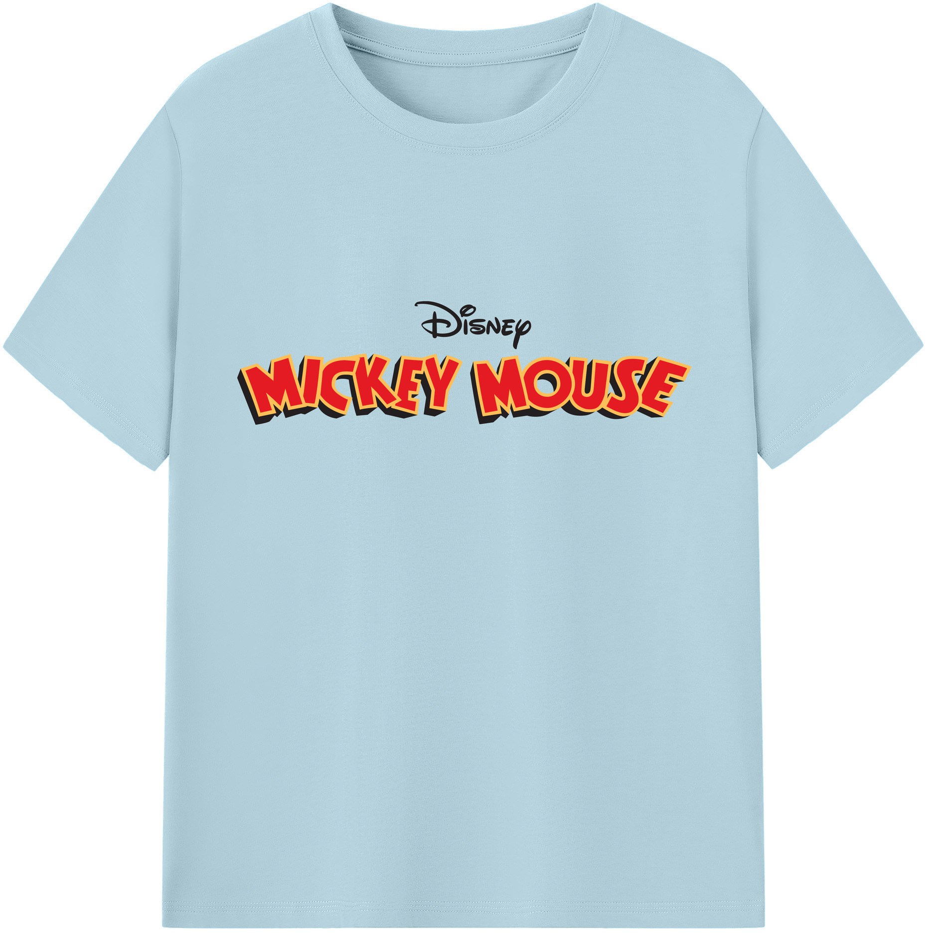 （画像用） ミッキーマウス Mickey Mouse 綿100％半袖Tシャツ（フロントプリント）